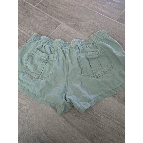 Altar'd State Shorts Linen Blend Beach Shorty Green Size Medium Y2K - Picture 5 of 6
